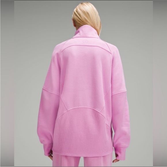 NWT Lululemon Scuba Oversized Funnel Neck Half Zip Dahlia Mauve XS/ S - Picture 2 of 7